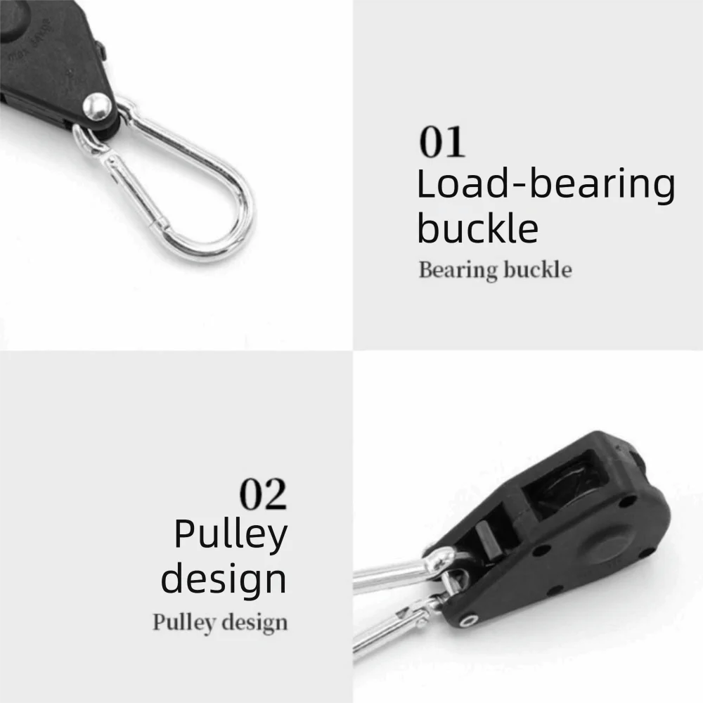 

Комплект из 2 регулируемых крюков-роликов для тента, усиленные металлические, с отражающими элементами, для безопасного крепления кемпингового тента