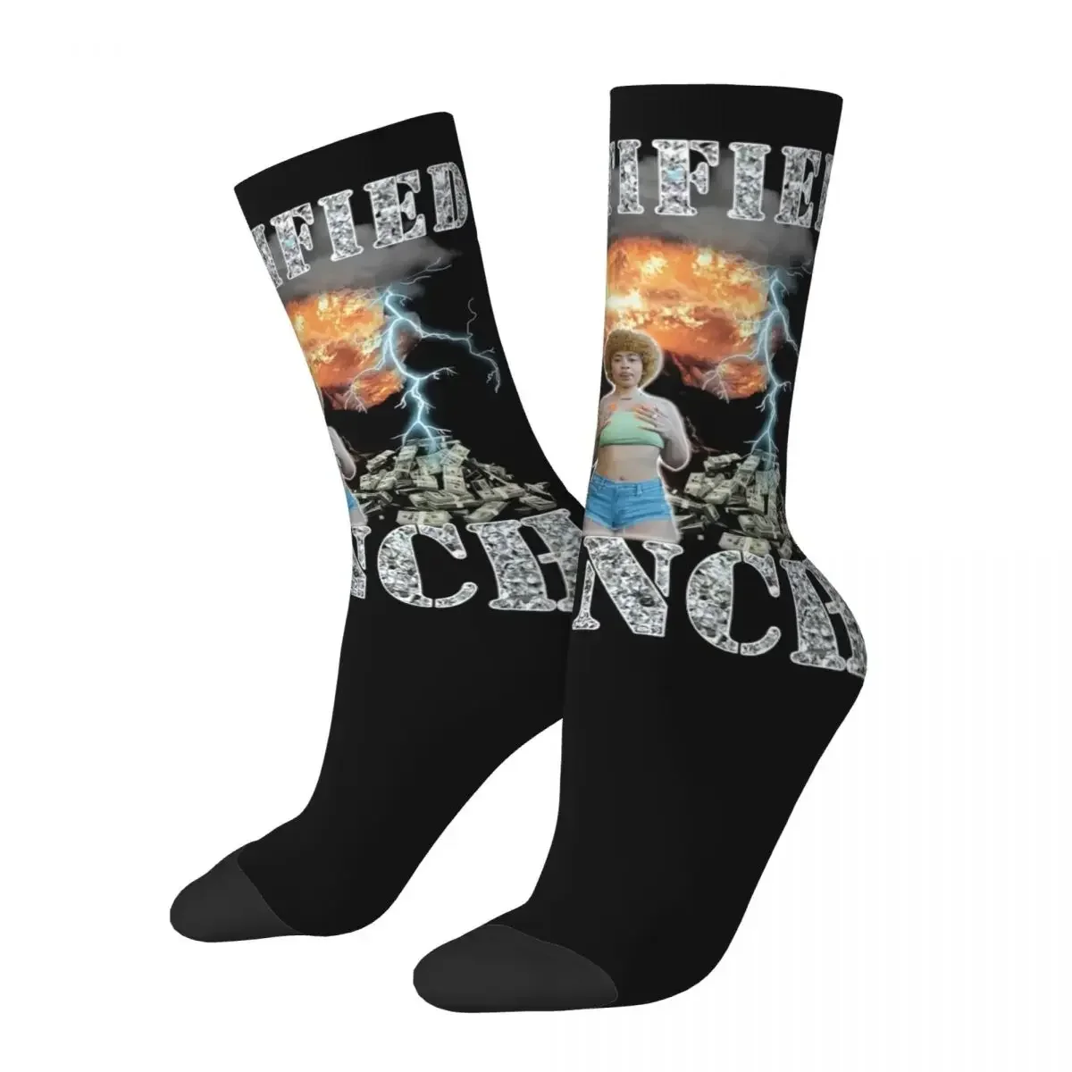 Ice Spice Certified Munch Socks Harajuku Sweat Absorbing Stockings All Season Long Socks Accessories for Man's Woman's Gifts