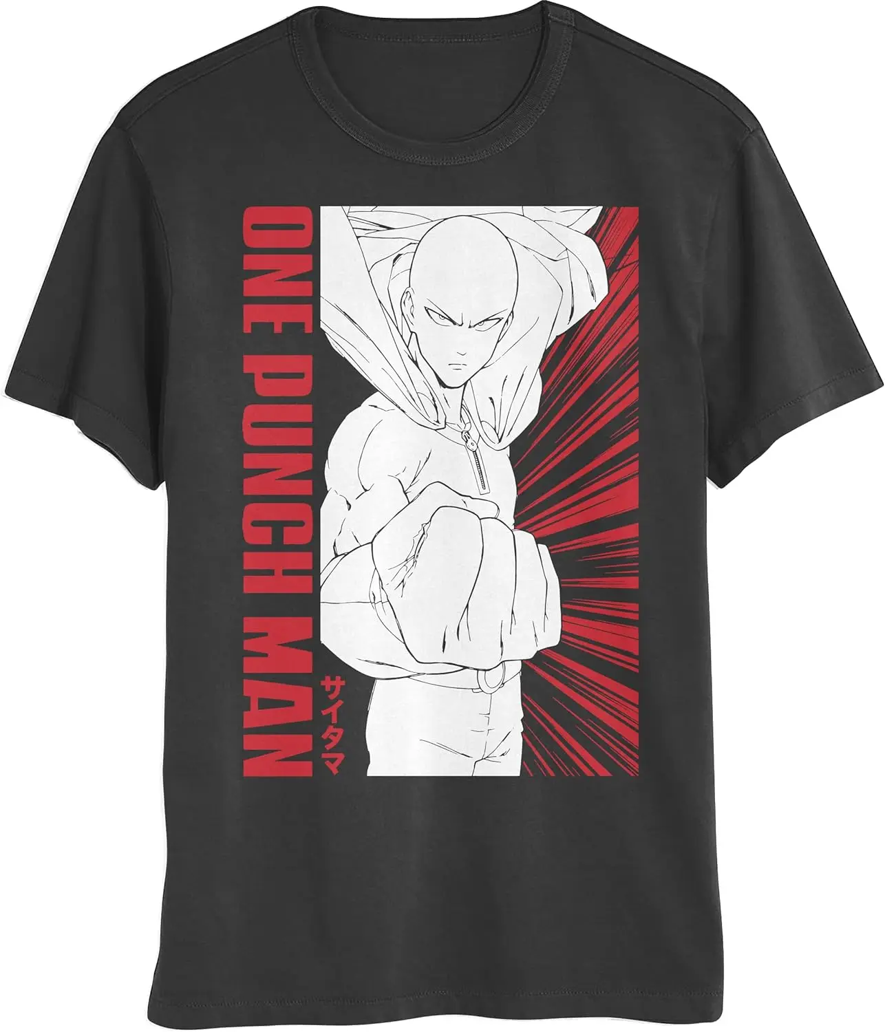 

One Punch Man Saitama Poster Mens and Womens Short Sleeve T-Shirt