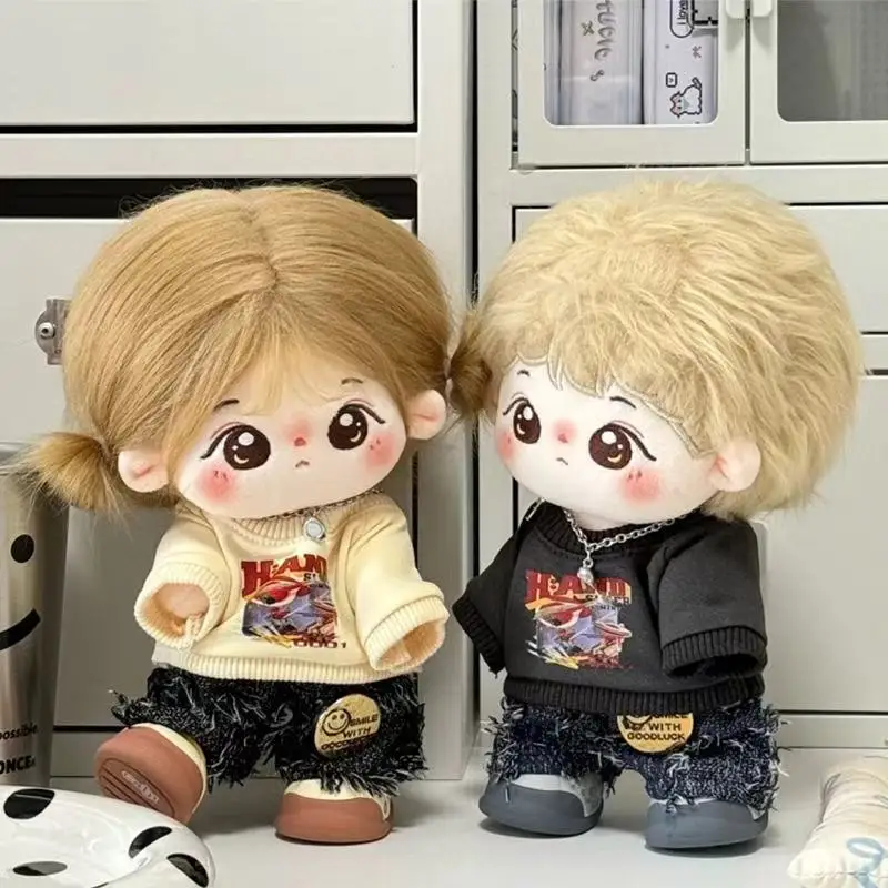 مجموعة ملابس دمى رائعة مقاس 20 سم للدمى القطنية القطيفة، ملابس لطيفة للجنسين، ملابس بديلة #1