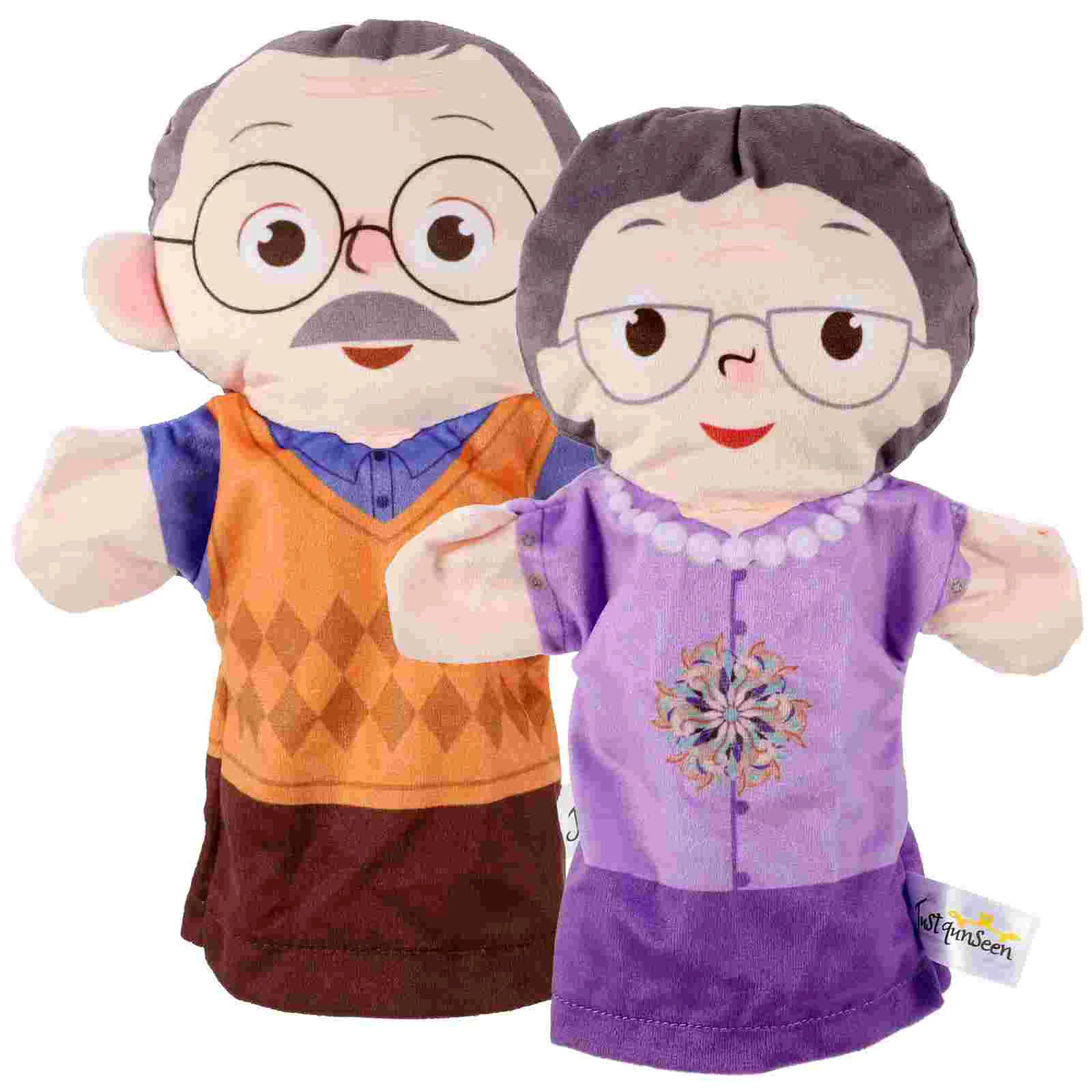 

2 Pcs Character Hand Puppet Lifelike Toy Suits for Kids Toddler Puppets Adults Cotton DIY Figure Child