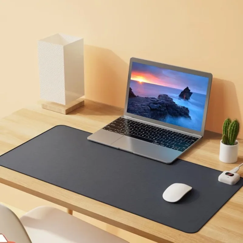 Electric Heat Mouse Pad Comfortable Keep Heated Mouse Pad Display Temperature Heating Table Mat Winter Warm Hand for Office Desk