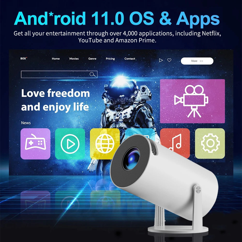 Projektor do gier X10 Plus 2.4G 5G WIFI 1280*720P H713 Projektor LCD HD Game Box Android 11 Retro System konsol do gier wideo