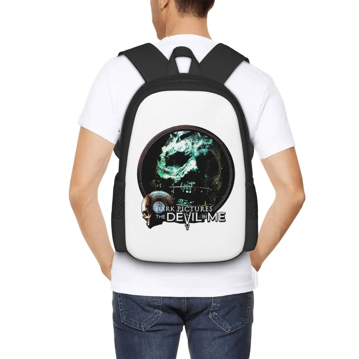 The Dark Pictures Anthology Game Student Backpack School Bag Hiking Travel Daypack for Boys Girls Fashion Bookbag Shoulder Bags