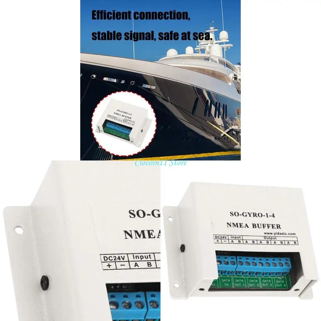 

Y1UB High Performances NMEA Buffer Marine Serial Line Distributor for Boats