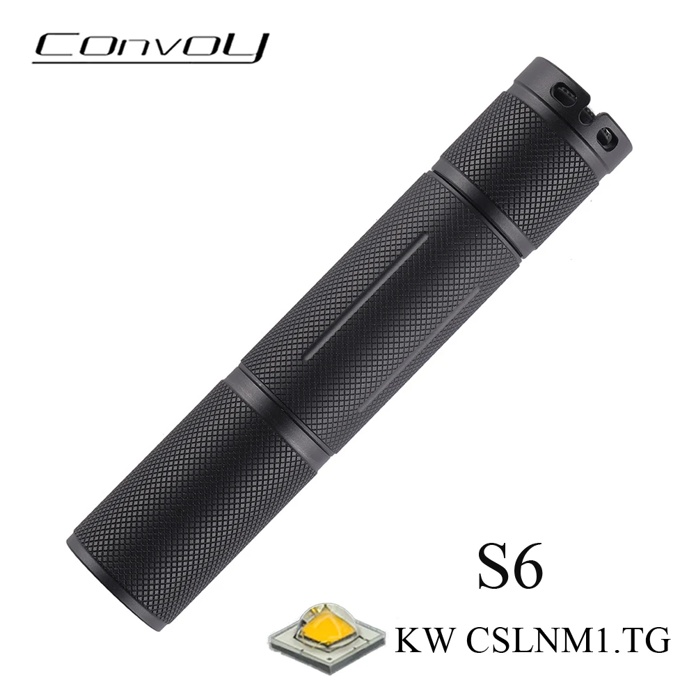 Flashlight Convoy S6 KW CSLNM1.TG Led Lanterna 18650 Torch Mini Flash Light Fishing Camping Lamp Latarka Portable Lantern