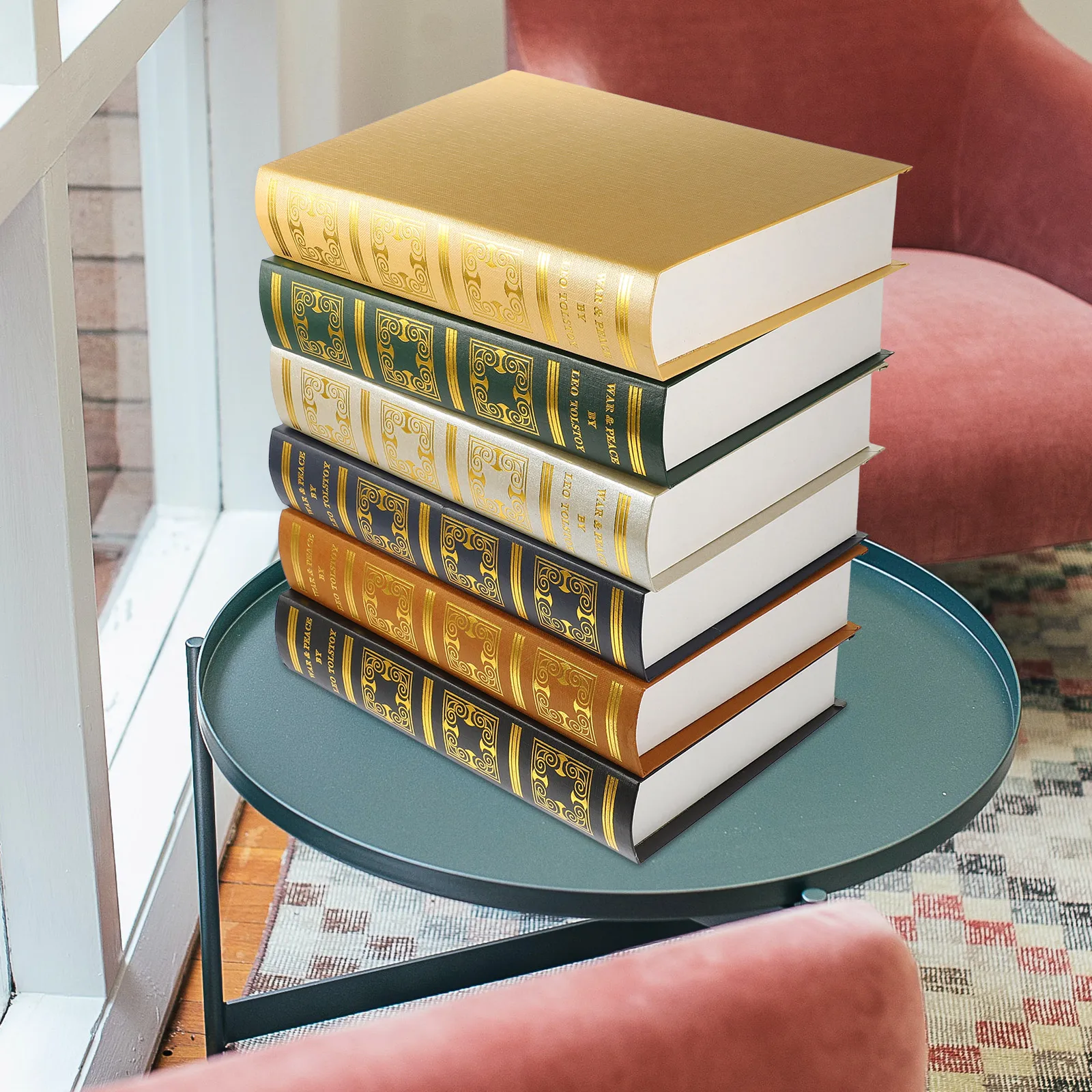 

6 Pcs Imitation Book Decoration Decorative Faux Books Fake Vintage Shell Office