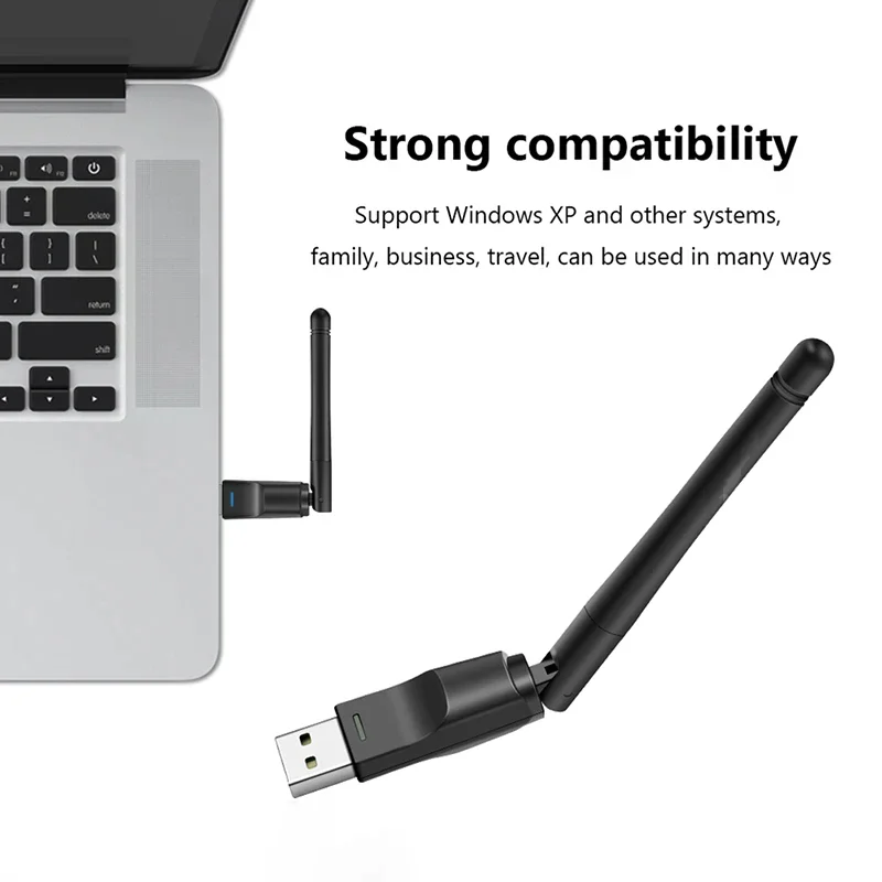 Mini USB WiFi Adapter 150Mbps Wireless Network Card RTL8188 Network Card Wi-Fi Receiver for PC Desktop Laptop 2.4GHz MT7601