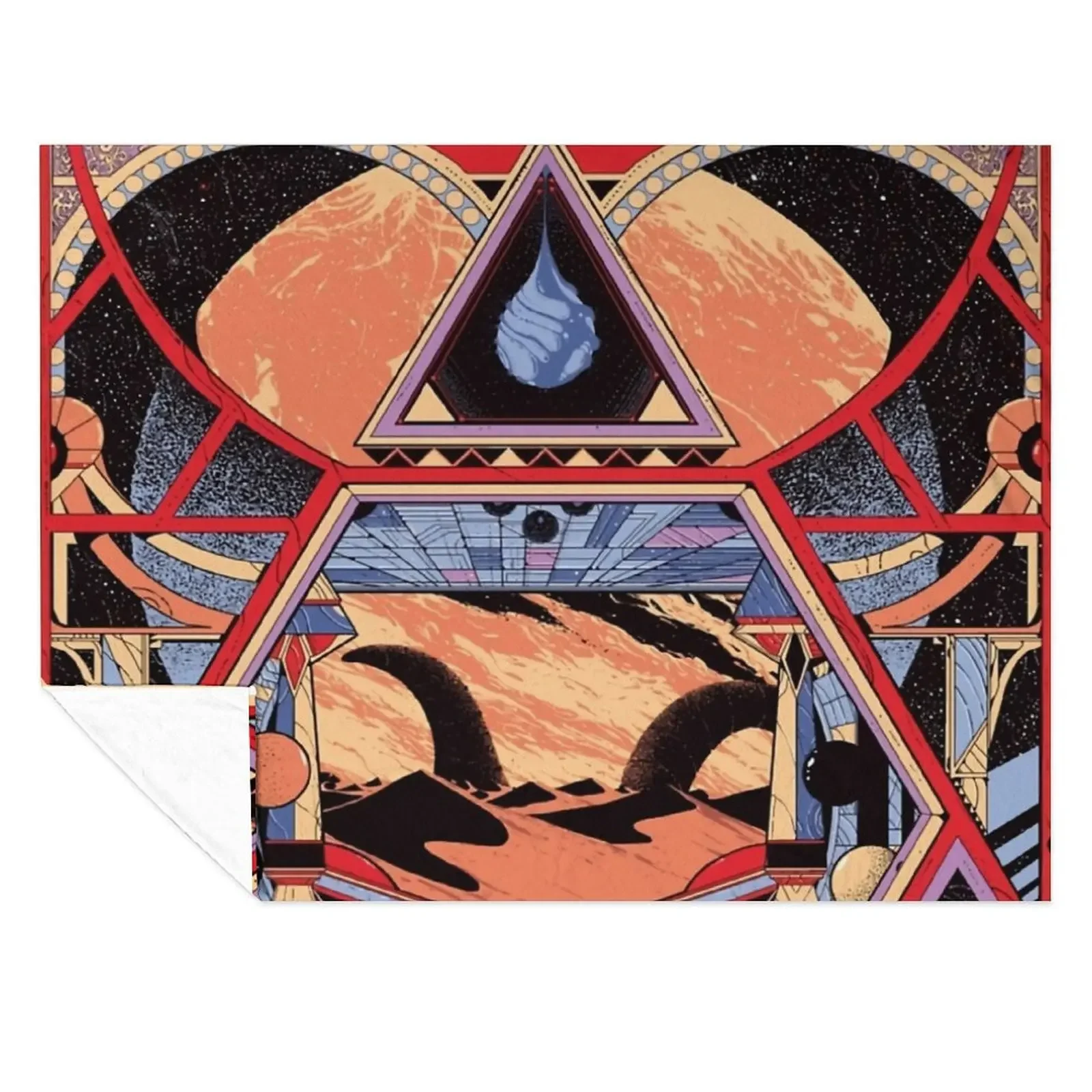 

Jodorowsky's Dunes Throw Blanket cosplay anime Retros Nap Decorative Throw Blankets