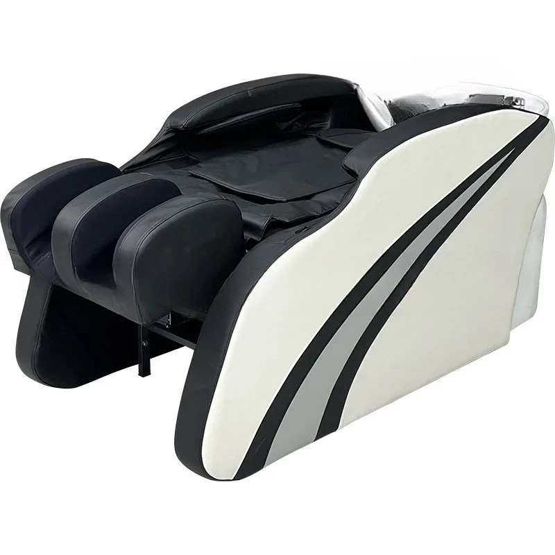 

High-end hair salon intelligent electric massage shampoo bed barber shop water circulation fumigation head treatment bed