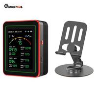 MUSTOOL 15-in-1 Air Quality Monitor Wifi Tuya App Smart Tester With stand CO2 CO TVOC HCHO PM2.5 PM1.0 PM10 AQI Battery Powered