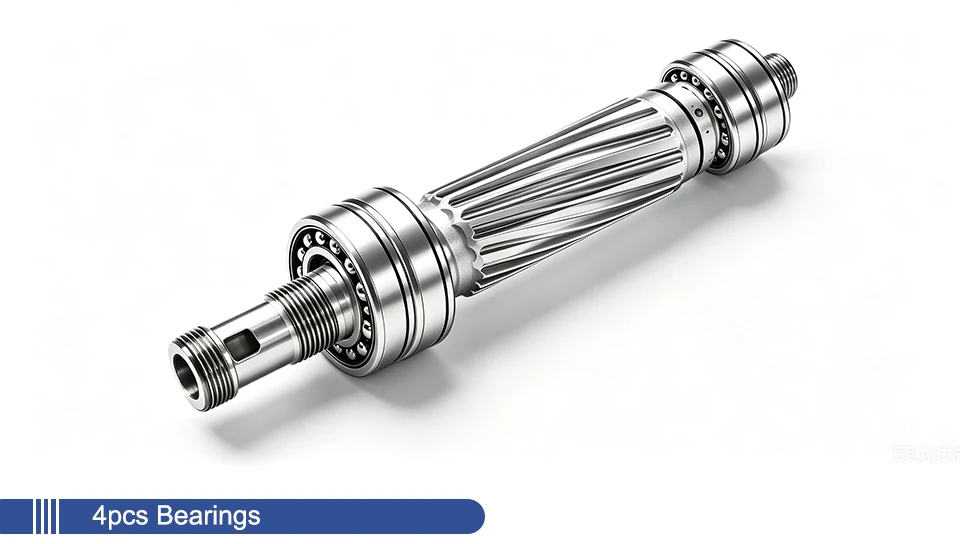 G-penny 1,5 kW ER16 Metallbearbeitungsspindelmotor, Kugelförmiger, wassergekühlter Motor, verwendet für Metall, Eisen, Edelstahl – Detail 4