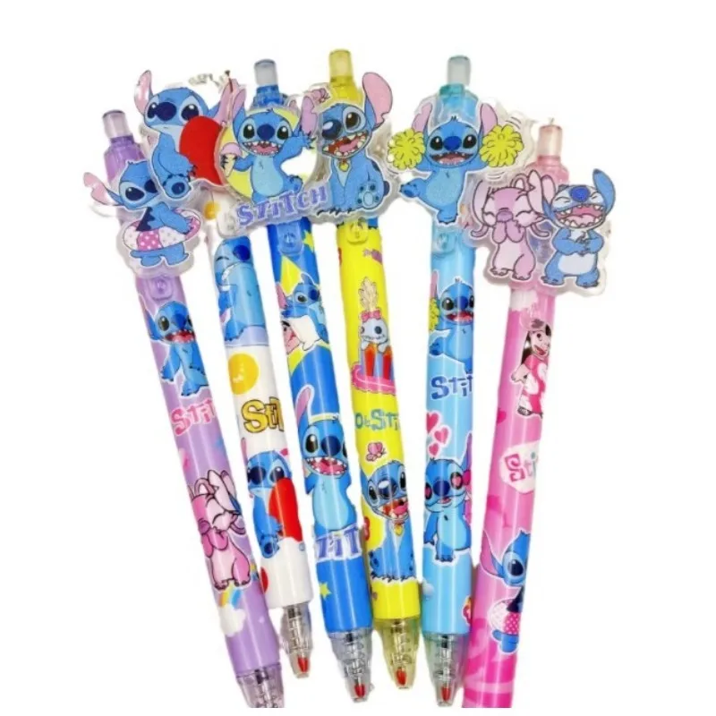 Disney Stitch Cartoon Signature Pen śliczne Anime długopis egzamin specjalny 0.5mm czarny szybkoschnący studenci powrót do szkoły artykuły