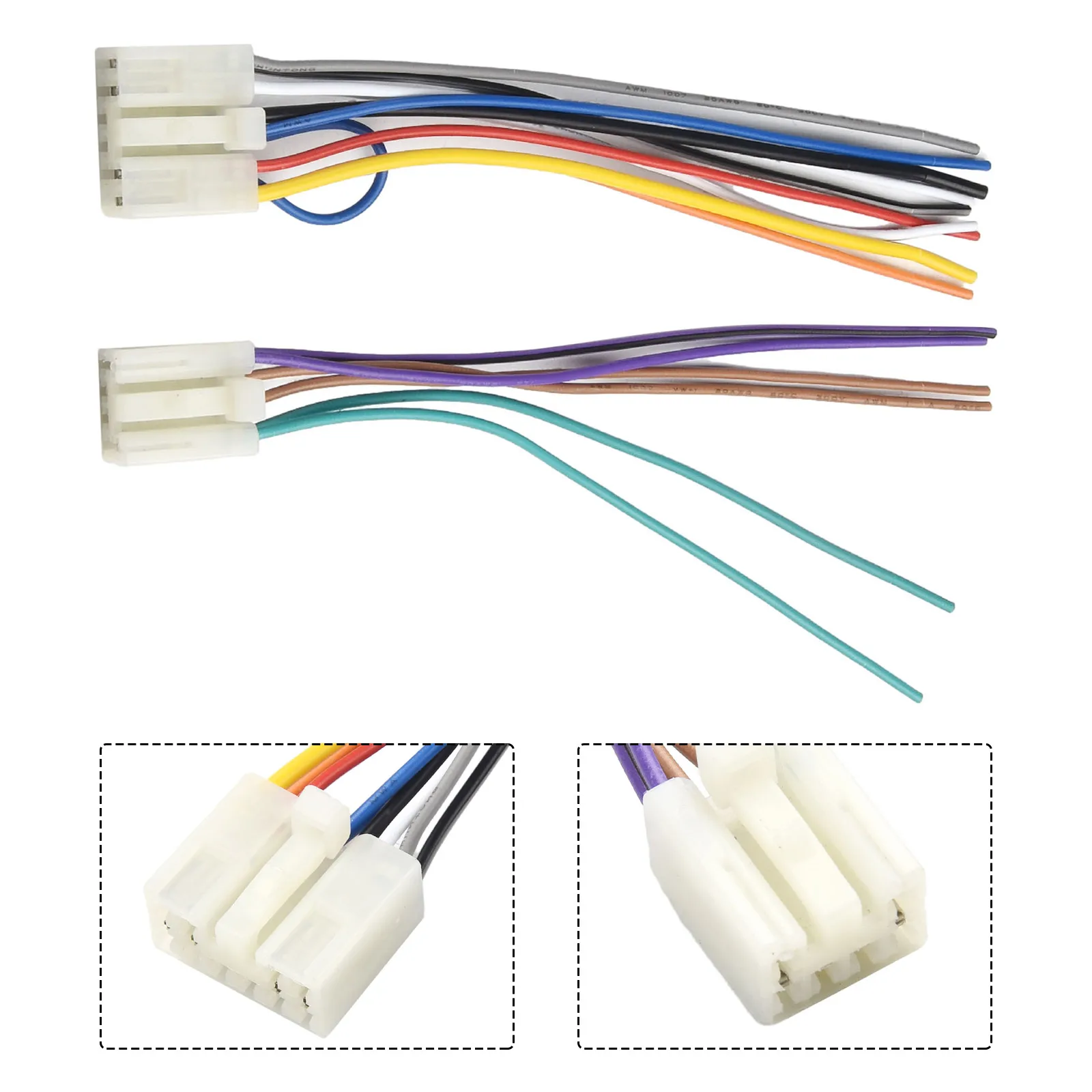 Auto Radio Cable For Toyota Aftermarket Radio Stereo Install ABS And Copper Wire Car Wire Harness Cable Adapter Automobile Parts