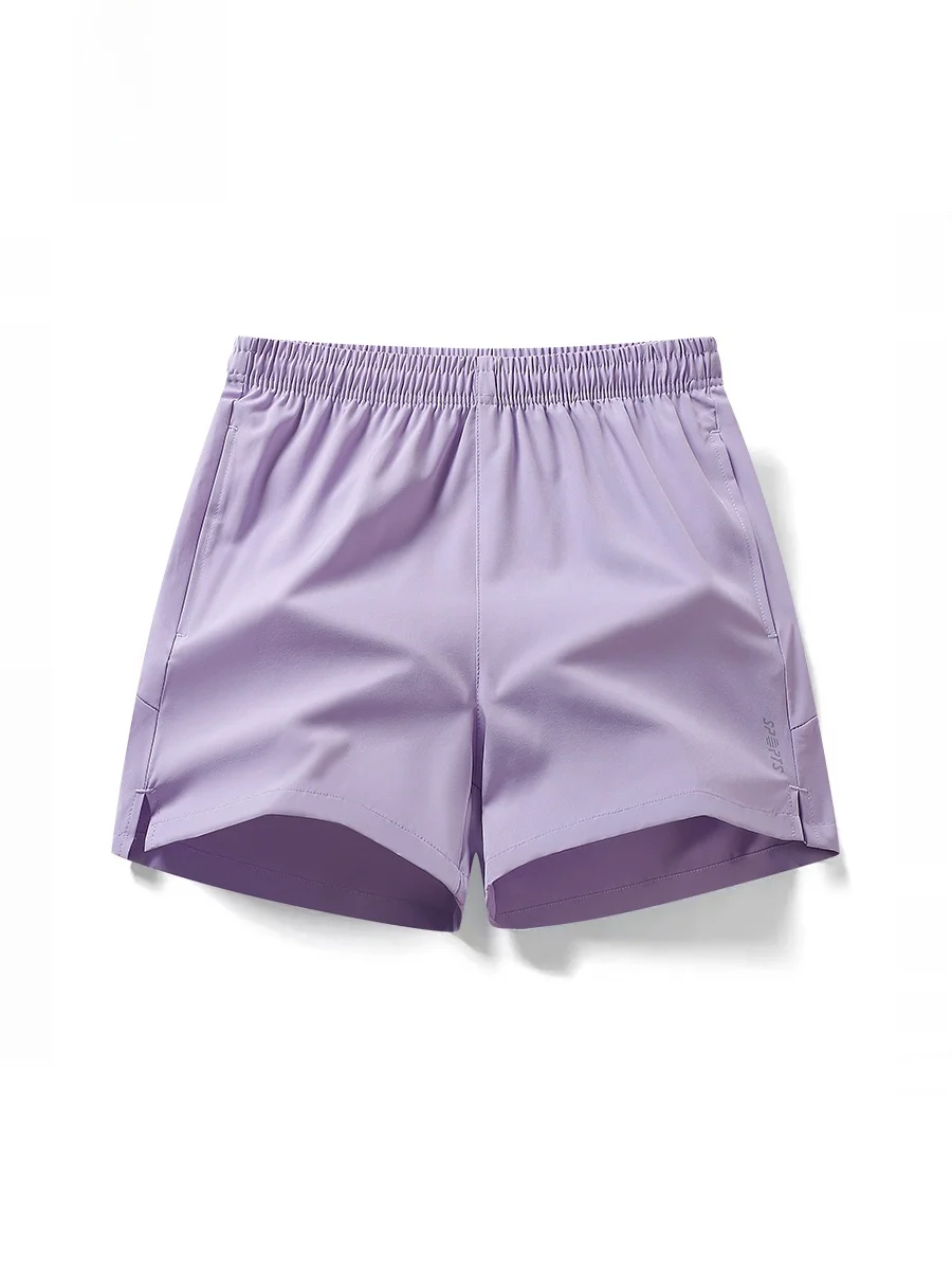 Ice Silk Sports Shorts Men Women Summer Quick Dry Running Fitness Training Three-quarter Length Pants Loose Fit Youth Fashion