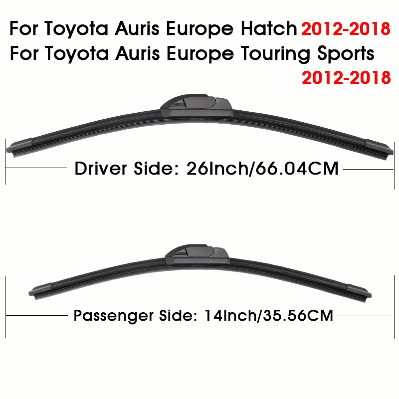 For Toyota Auris Japan/Europe Hatch E150 2006-2018 Car Wiper Blade Front Wiper Fit U Hook Arm Windscreen Auto KAWOO Wiper Blades view 4