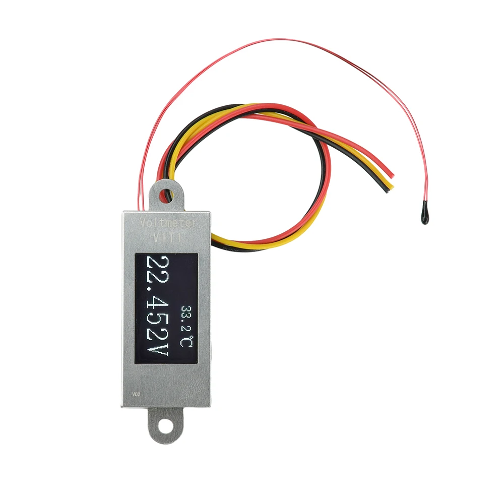 Mini-Digital-Voltmeter 0,77-Zoll-OLED 128x64 DC 0-30V Spannungs- und Temperaturmonitor 12-Bit-ADC Hochpräziser Spannungstester – Detail 20