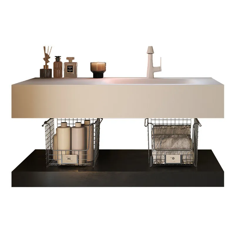 

Classic slate hot bending integrated basin bathroom cabinet combination toilet hand washing sink washing seamless basin bathroom