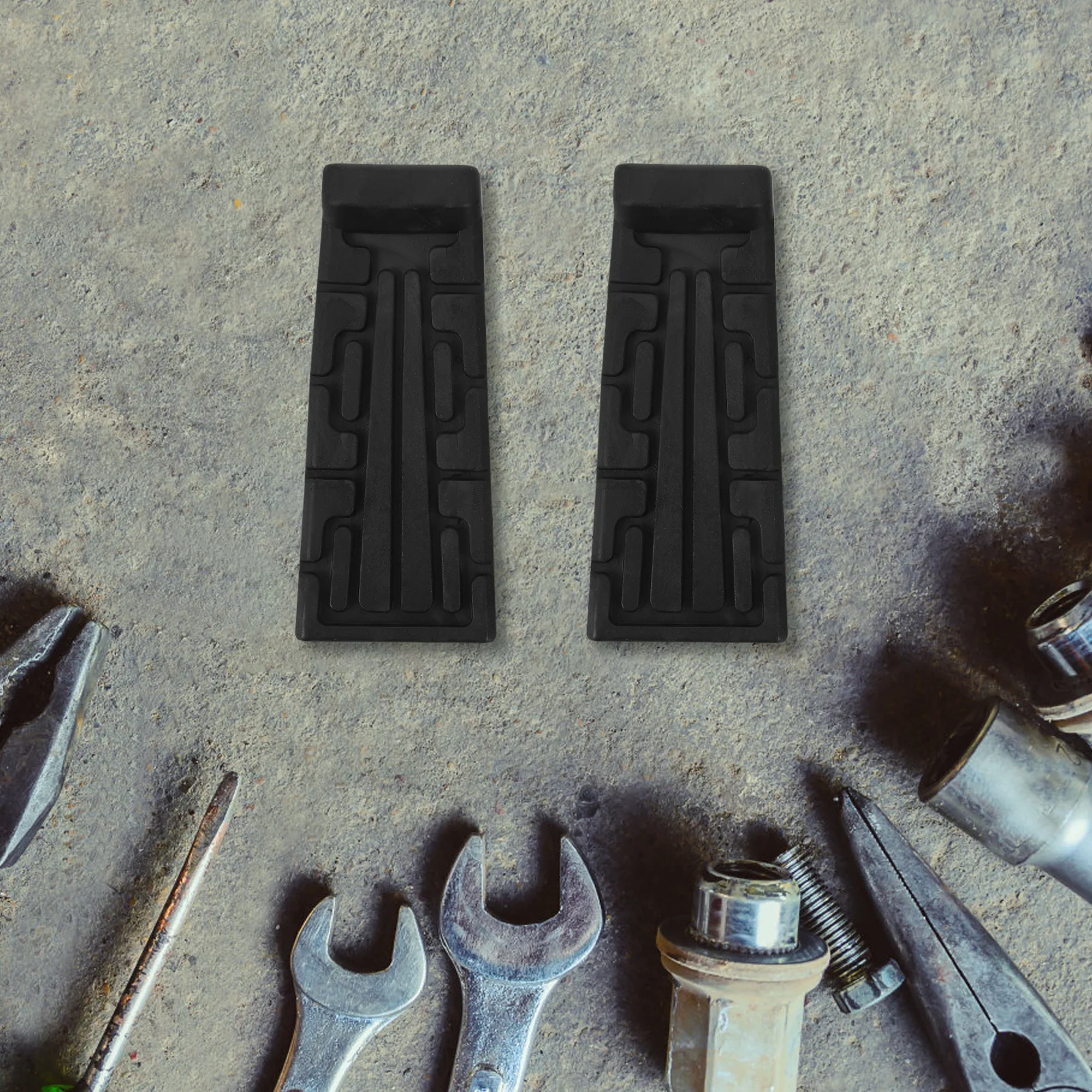 

1Pair Rubber Front Foot Pegs Motorcycle Anti-Slip Footrest Heavy Duty Front Footrest Pedal Replacement Motorcycle Parts