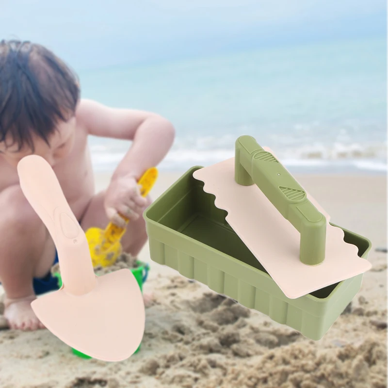 

3Pcs/set Beach Toys Kit Snow Toy Sand Fun Brick Maker Sand Castle Mold Toys Summer Winter Outdoor Beach Snow Build Toy Kid Gifts