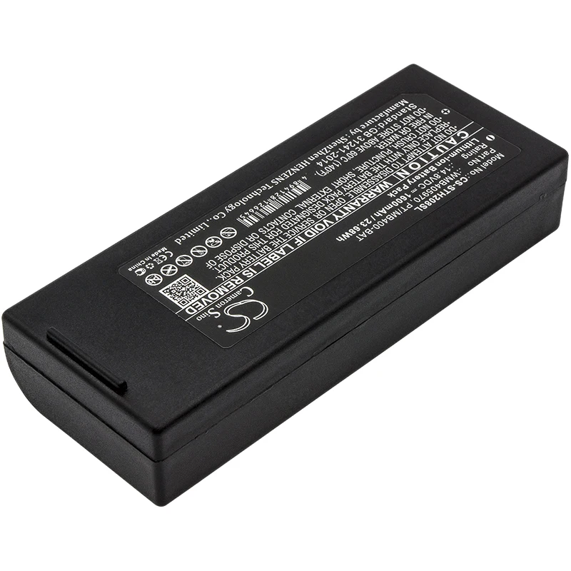 Li-ion Portable Printer Battery for Sato,14.8v,1600mAh,PT408e PT412e TH2 TH208 MB400i MB410i,WMB405970 PT/MB400-BAT