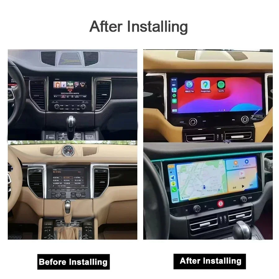 Rádio de carro Android 13 para Porsche Macan, 8 GB, 256 GB, Auto Navegação GPS, Autoradio, WiFi, Bluetooth, 2011-2016, 2017, 2018