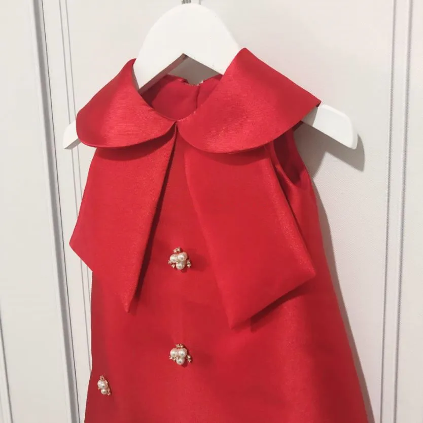 Sommer-Blumenmädchenkleider Kinder Geburtstag Taufe Partykleider A1339 Vestidos Mädchen Ausverkauf Kleidung – Detail 12