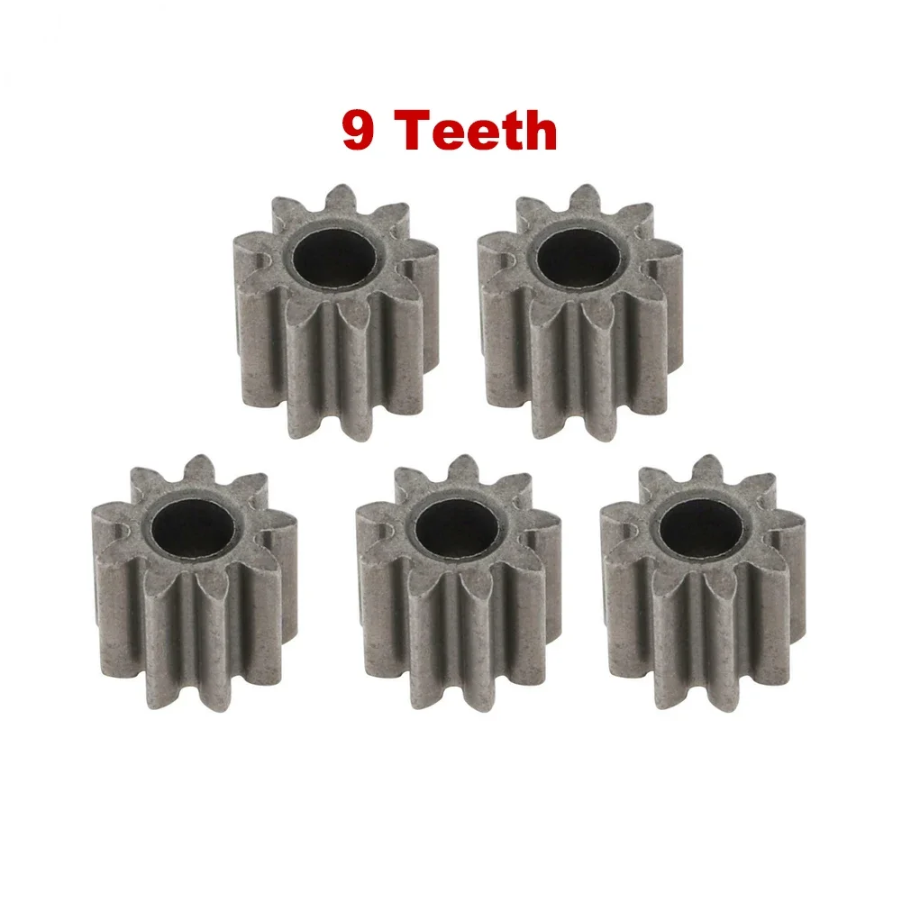 5pcs 9Teeth 12Teeth Gear D Type Gear For Cordless Drill Charge Screwdriver 550 Motor Gear Metal Power Tool Accessories