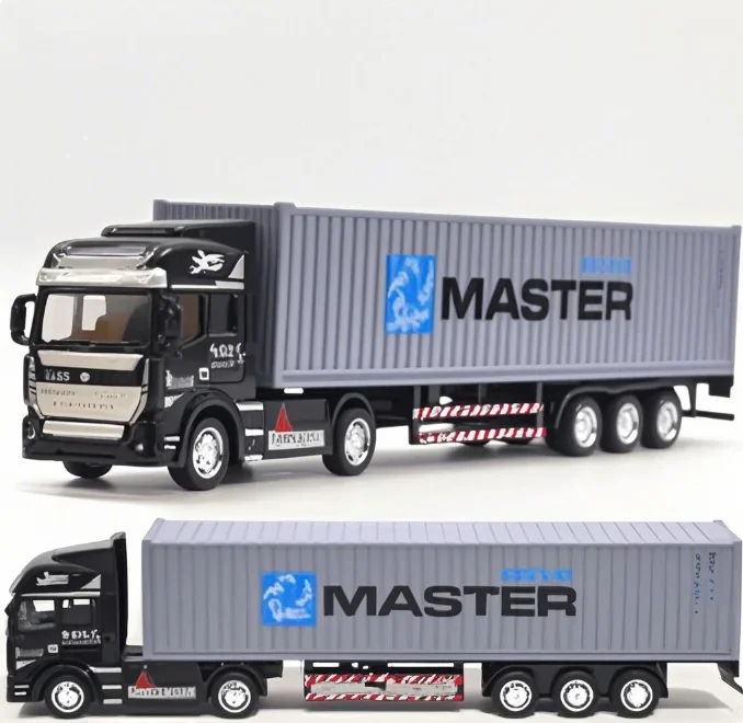 1/48 Big Size Container Truck Removable Windup Toy Children Gift view 3