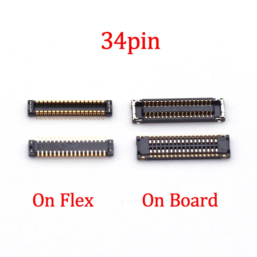 1-10Pcs LCD Display Screen Plug Flex FPC Connector For Huawei Honor 10i 20S 10 Lite 8A Pro Prime V20 20 20I 30S Board 34 Pin