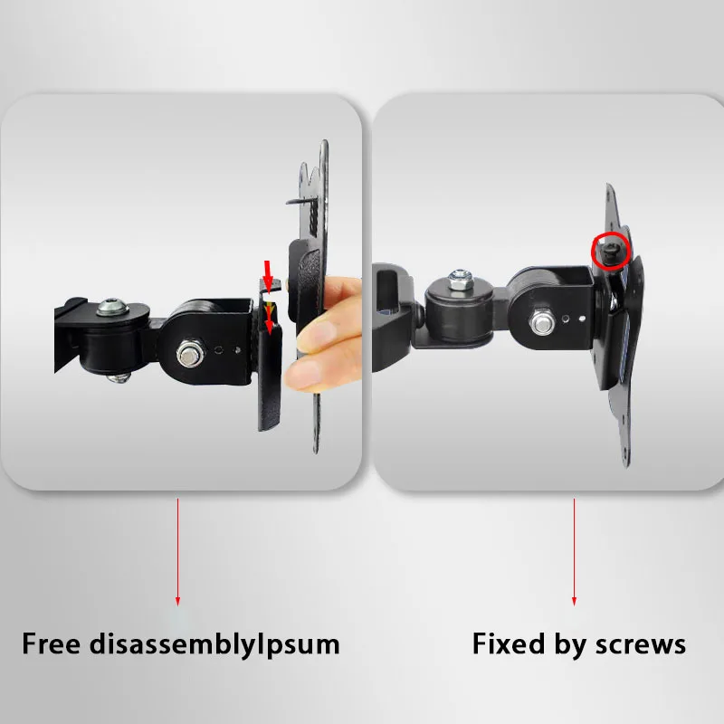 حامل تلفزيون محمول حامل شاشة عالمي جدار قوس ل 14-27 بوصة 360 تدوير قاعدة العرض قوس لشاشة سطح المكتب مكتب