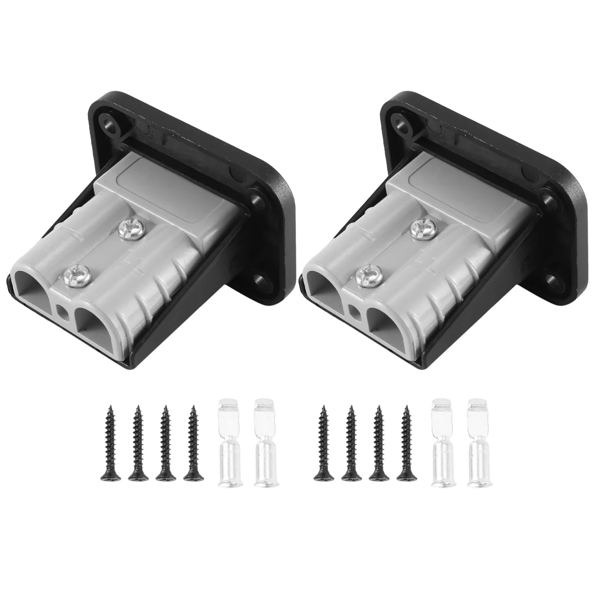 New Flush Mount for Anderson Plug 50A Connector Kit Mounting Bracket Panel Cover Accessories for Caravan Camper Boat