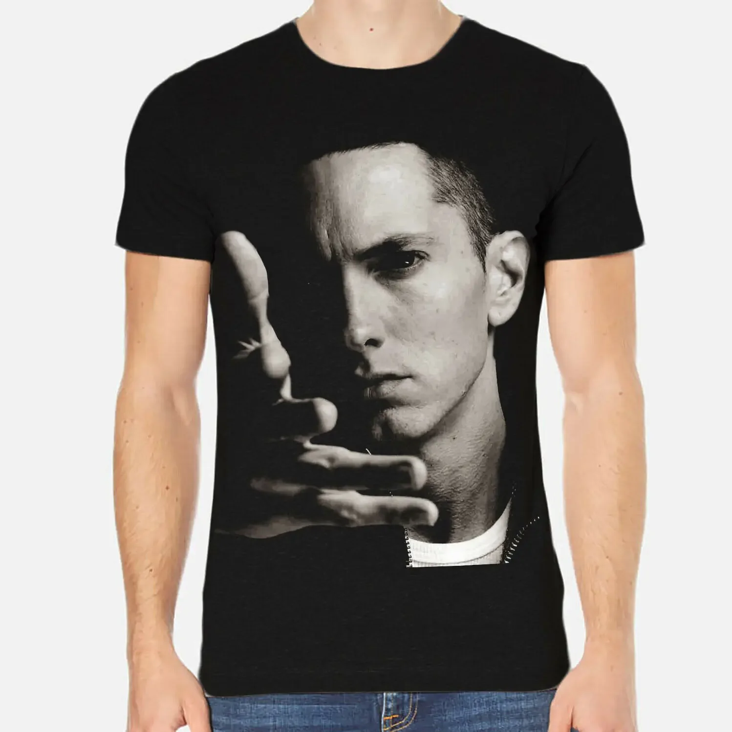 

Eminem Celebrities Men T-Shirt Tee Clothing 3-A-276 Quality T Shirts Men Printing Short Sleeve O Neck T Shirt