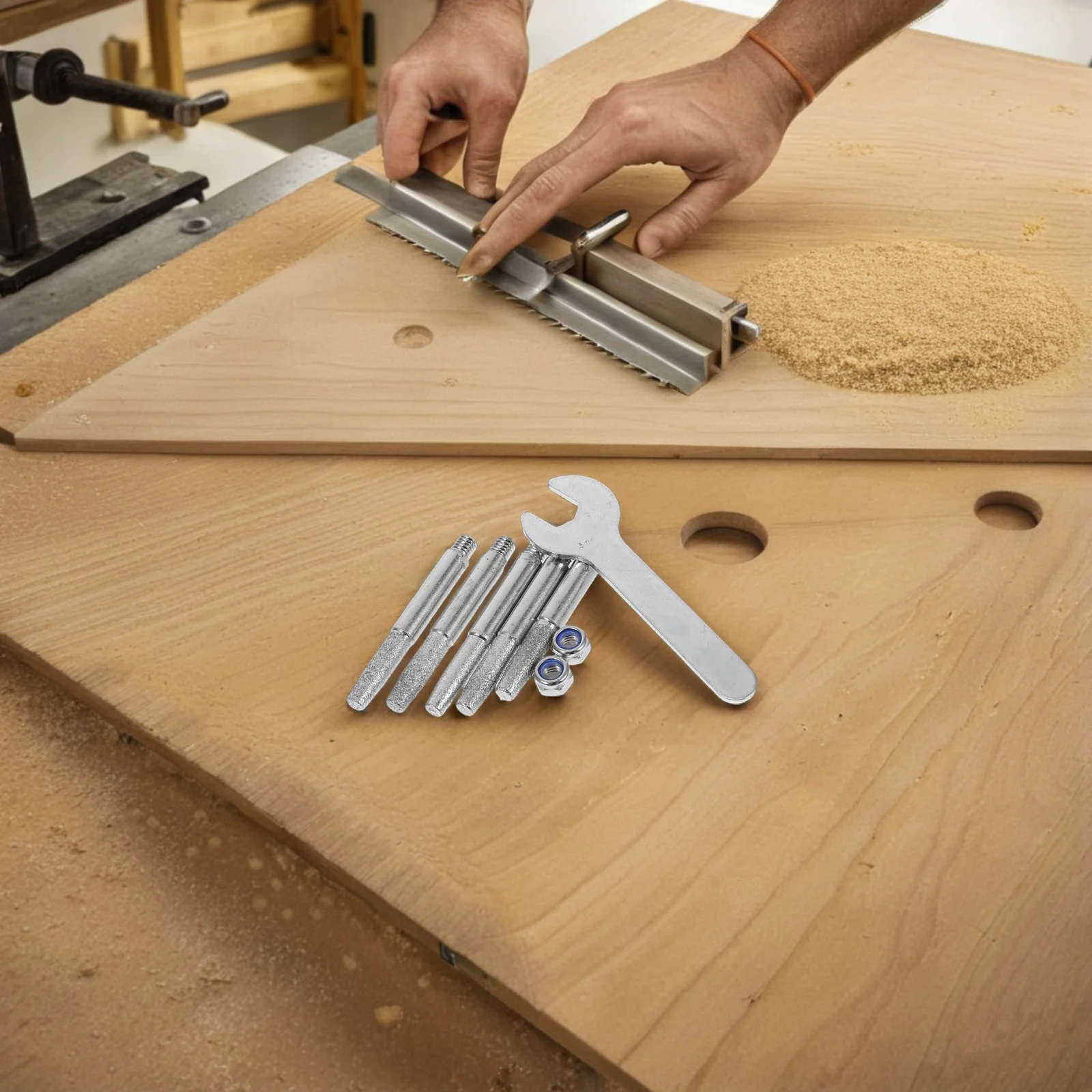 

Grinding Head Chainsaw File for Stone Wood Jewelry High Hardness Burr Diamond Hand Crank Silver Bits