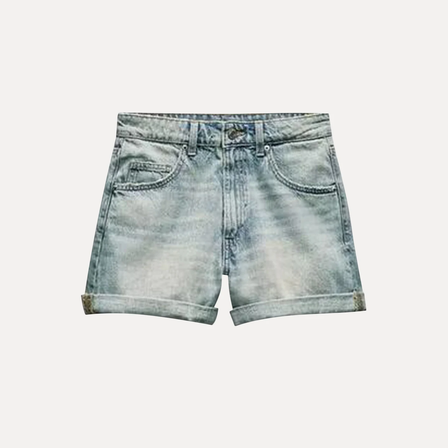 Faionable High Waist Casual Denim orts for Women Summer 2025 Personali Z Breathable Polyester Fiber Stand Fit