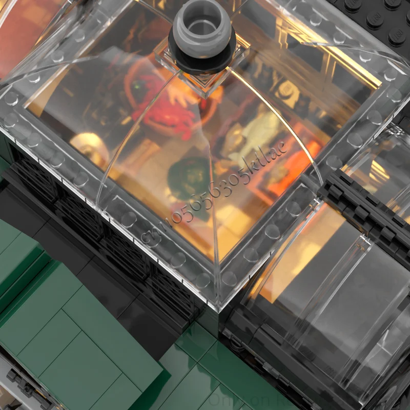 2073 parti MOC City Street Views Hall del mercato modulare Building Block Assemblaggio educativo Giocattoli per bambini Regali di compleanno popolari