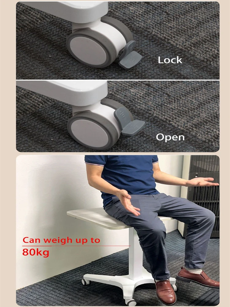 Folding podium table pneumatic lift table standing simple style automatic sofa bedside movable lazy desk