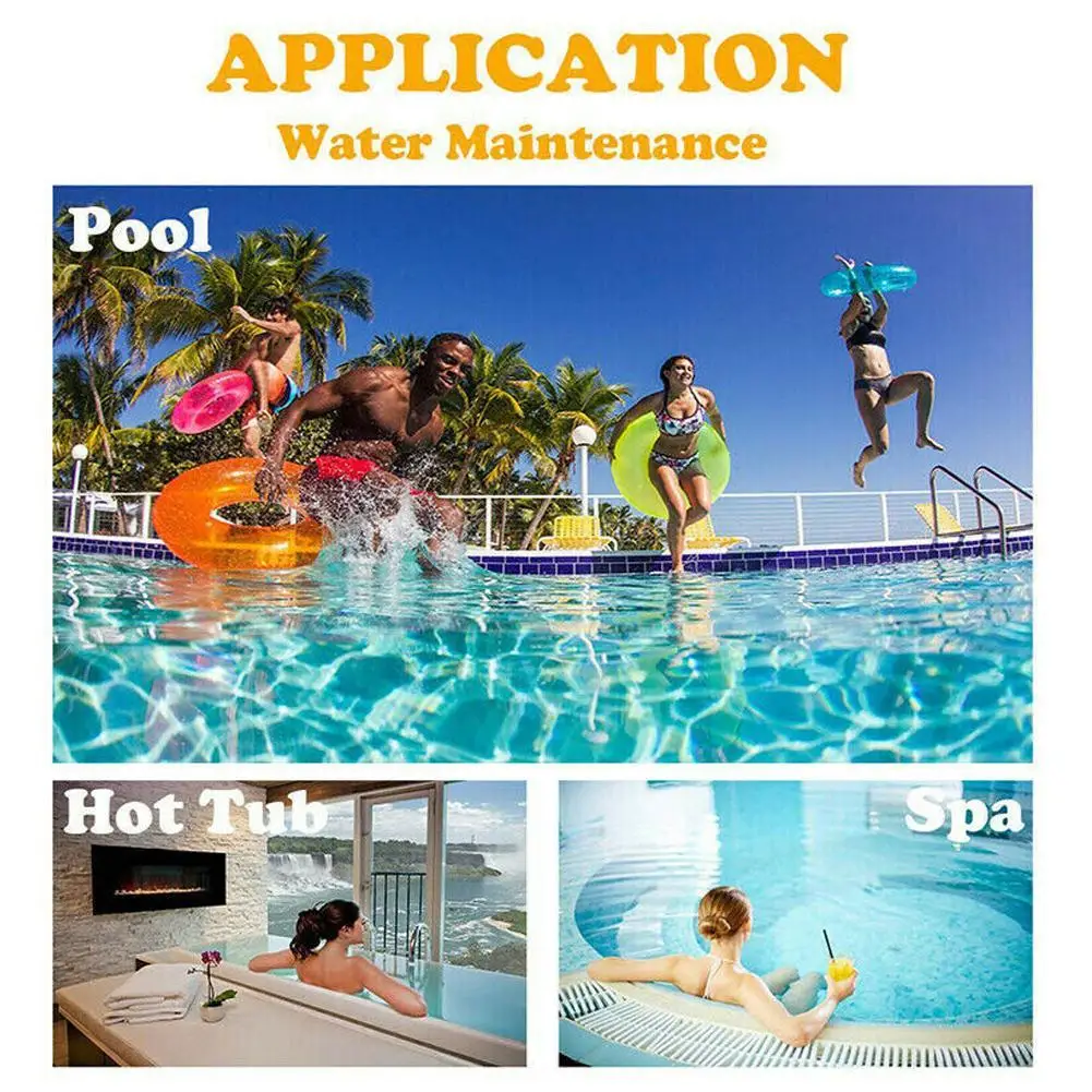 6-in-1-Chlor-PH-Teststreifen SPA Schwimmbad Wassertest Chlor Alkalität Restwert Härte Testpapier Testband