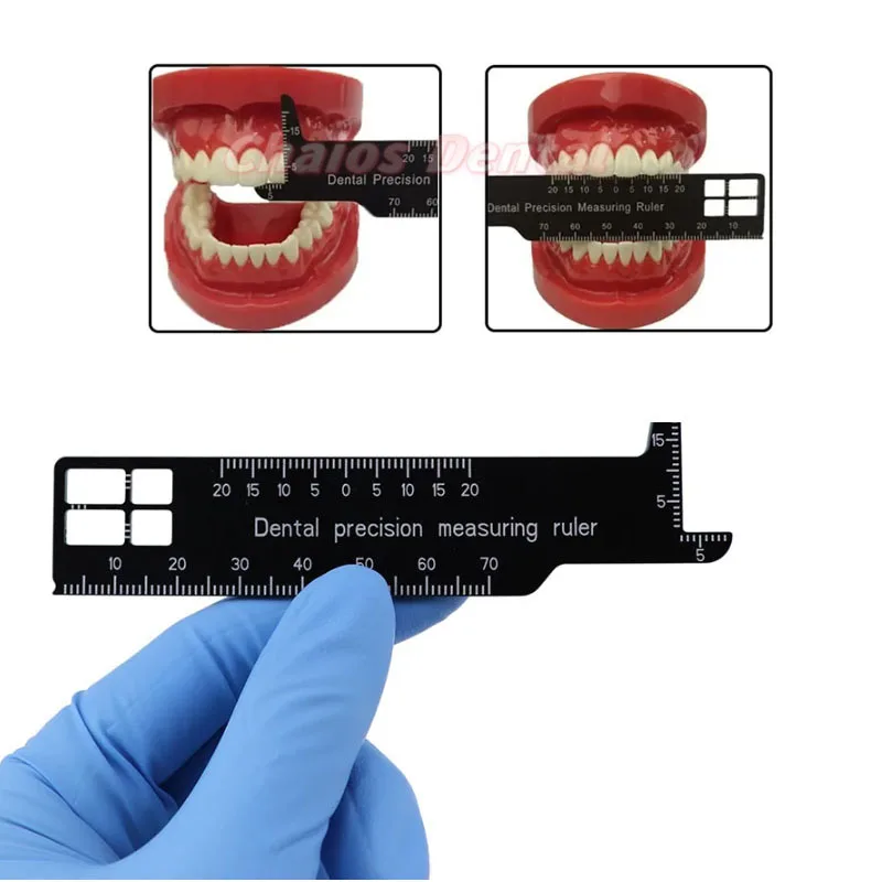 2 pçs/lote autoclave dental precisão medição régua dente lacuna fotografia ferramenta médica span medida escala instrumentos endodonticos