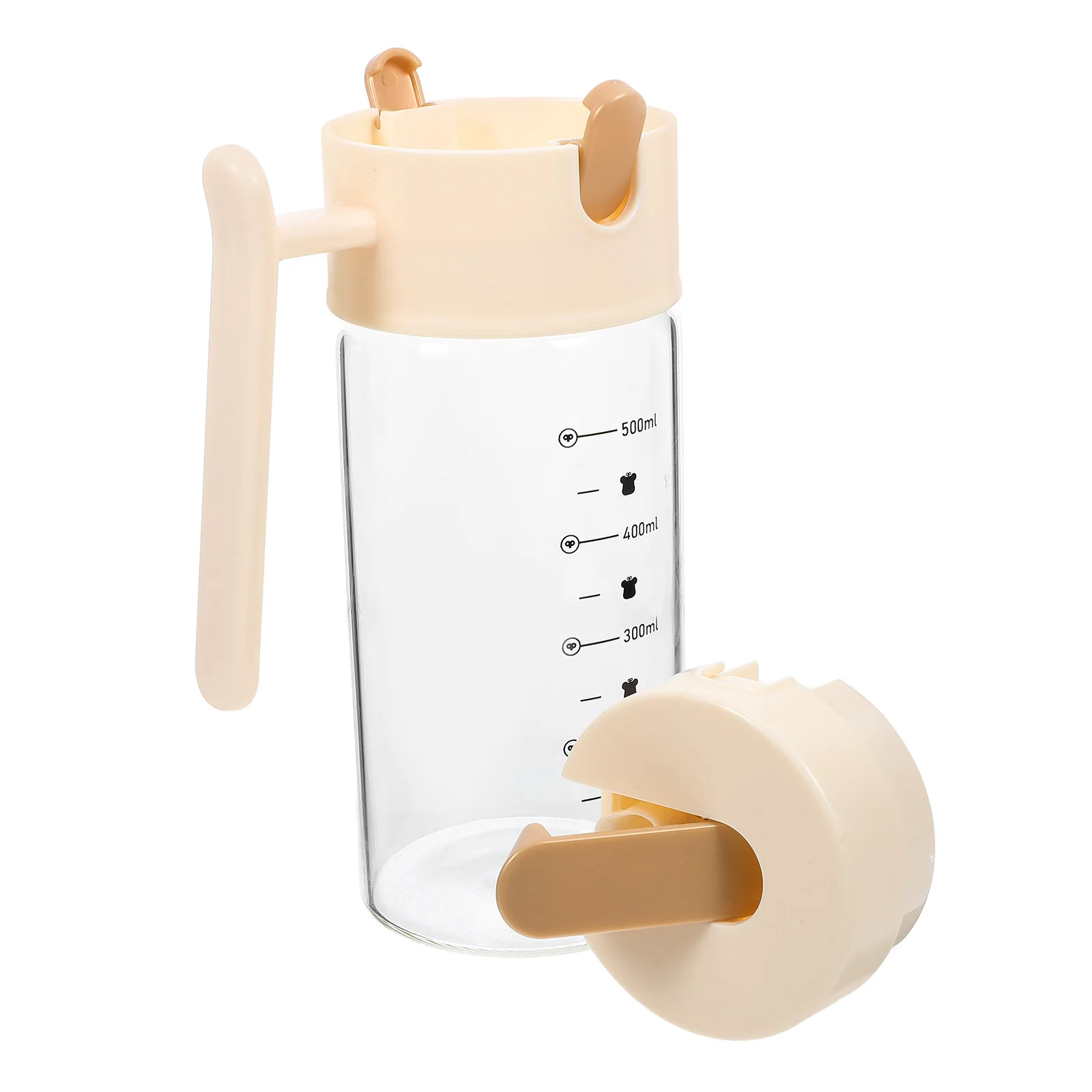 

Versatile Glass Oil Dispenser Reusable Soy Sauce Vinegar Bottle Simple Design Easy Grasp for Home Kitchen Oil Bottle