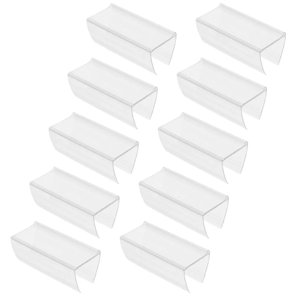 

10pcs Price Tag Holder Shelf Labels Stable Sign Display Wear Resistant Marketing Storage Accessories for Shopping Mall