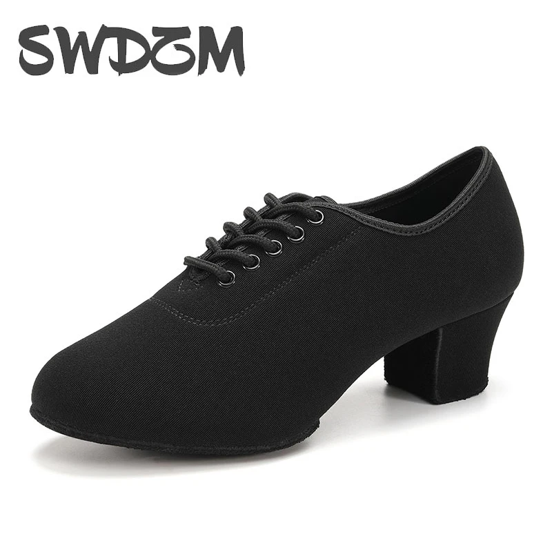 Women Latin Dance Shoes Black oxford Ballroom Shoes for Adults boys Jazz Training Shoes Modern Tango Dance Sneakers Ladies/Men