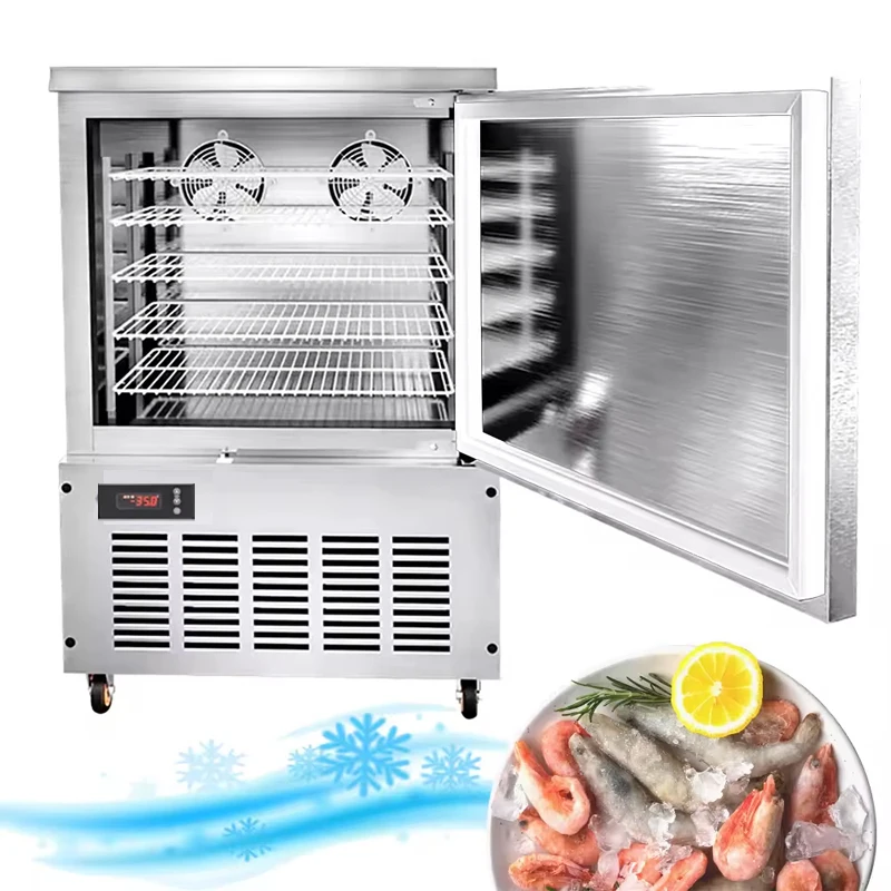 

PBOBP Quick Freezing Machine minus 40 Degrees Air-Cooled Freezer Seafood Refrigerator Commercial Instant-Freezing Cabinet