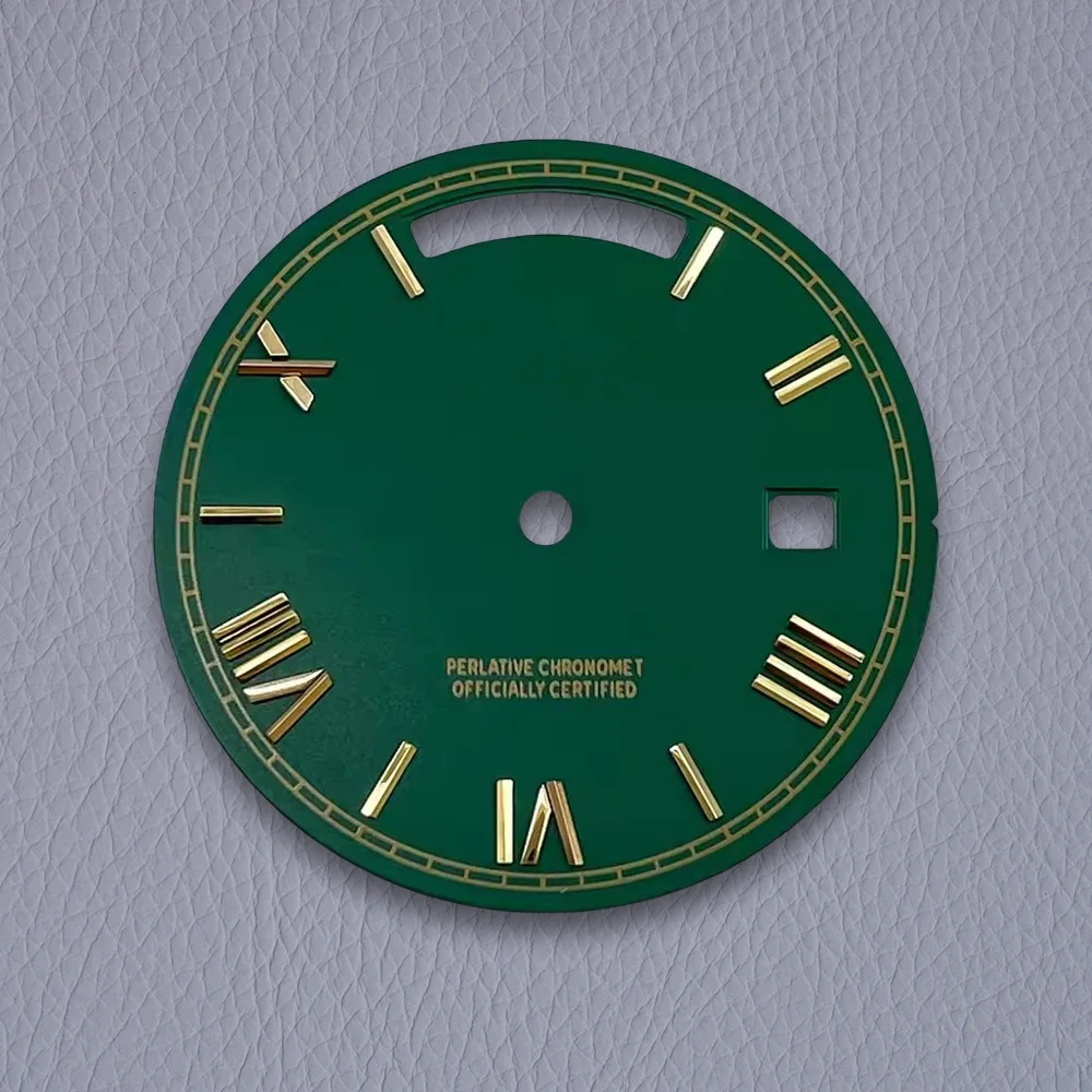 31mm S Logo Dial Day And Date Roman dial Sunray Dial Suitable For 8285 Movement High Quality Watch Modification Accessories