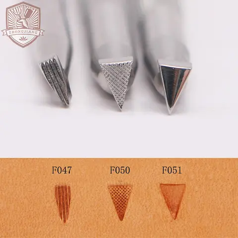 Leather Work Stamping Tool Carving Border Pattern F047 F050 F051 Carving Leather Craft Zhongjiang 304 Stainless streel Stamps