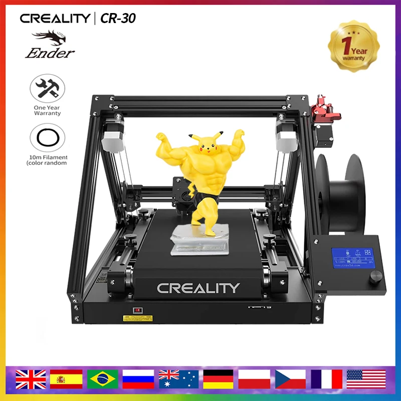 

3D-принтер Creality 3dprinter CR-30, Репродукция моделей 3D-принтера в партиях, бесконечная печать по оси Z, бесшумная материнская плата, возобновление печати