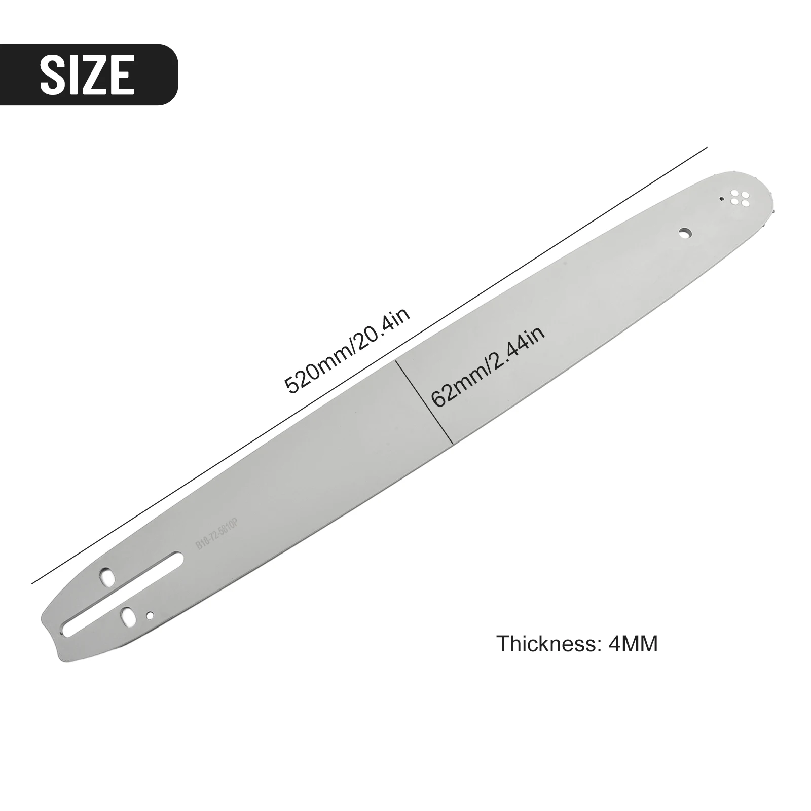 Set Blade Saw Guage 72DL Guide Bar 62CC 58CC 52CC Chainsaw Chain Spare Cutting 18\