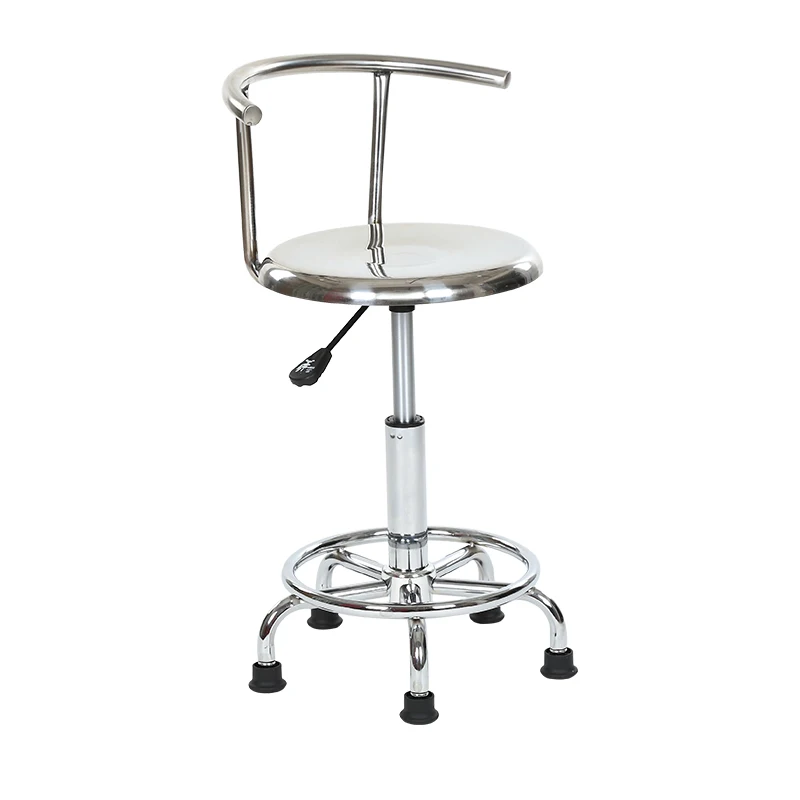 

Customized 304 stainless steel backrest lifting bar chair school laboratory medical stool