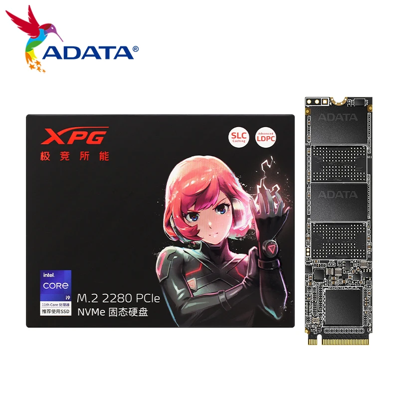 

ADATA XPG SSD S20 PCIe Gen3x4 M.2 2280 NVMe Solid State Drive 256GB 512GB 1TB Internal SSD for Desktop Original Hard Drive Disk