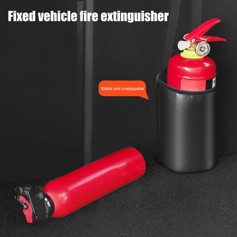 Car Fire Extinguisher Fixed Bag Multifunctional Strong Fire Extinguisher Bag Car Holder Pack Water Cup Storage For Seat